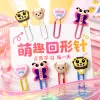 Ins-style resin resin cartoon paper clips, colorful long paper clips, bookmark holders, heart-shaped animal-shaped office page holders, popular stationery small accessories Specification image